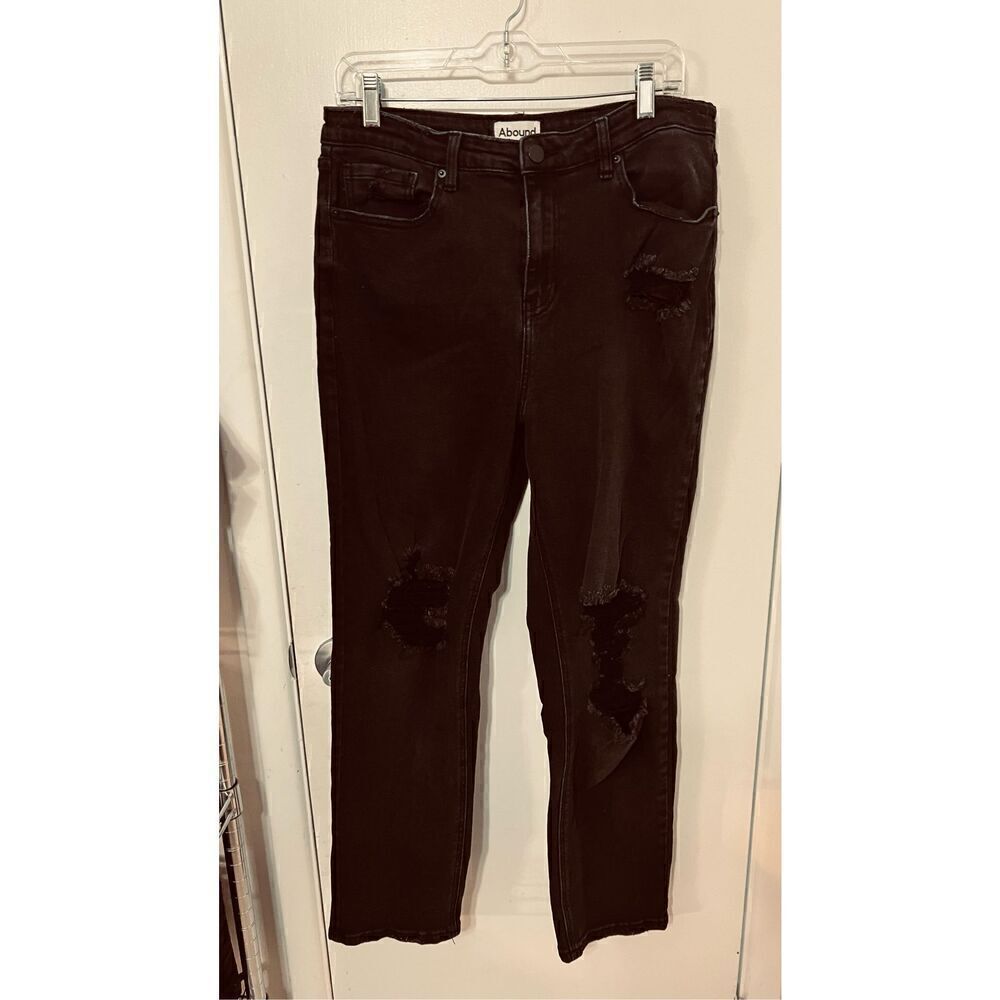 Abound Dark Stretch Distressed Jeans WOmens Size 32